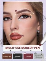 قلم آرایشی ۴ کاره شیگلم | مداد ابرو، خط چشم، هایلایتر و خط لب در یک قلم - Image 2